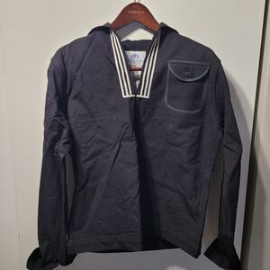 US Navy Middy Blouse Dress Blue Jumper Size 42L NSN 8405-01-076-1925 100% WOOL